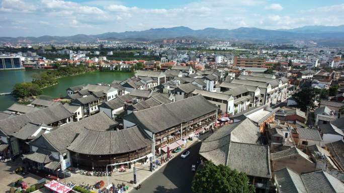 建水航拍  建水城市航拍