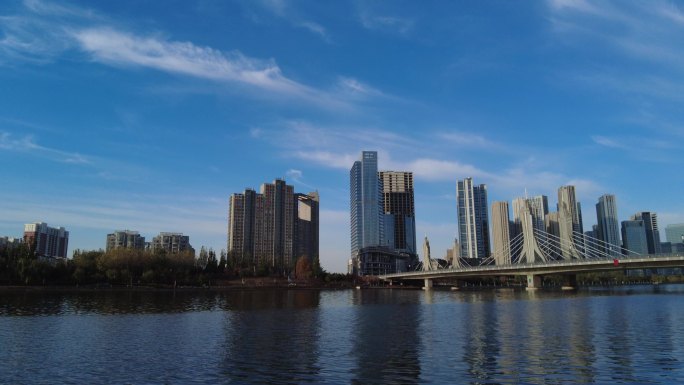 日出东方黎明北京通州运河商务区城市副中心