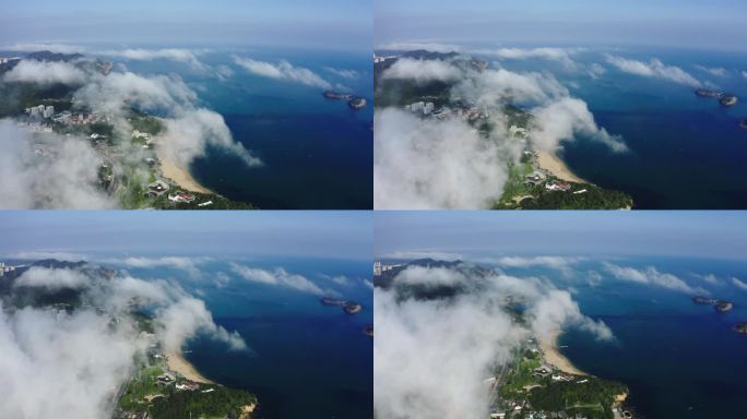 【海岸线】城市 透过云层