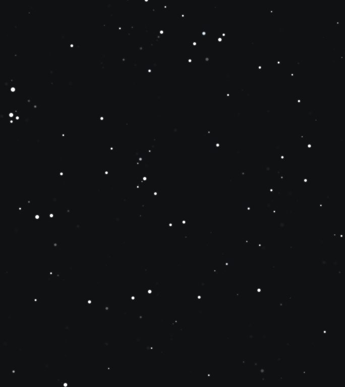 星星背景。清洁黑色背景上的白色颗粒。闪烁的波克粒子。循环库存视频