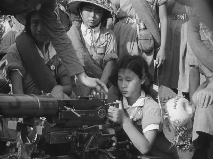 抗日战争期间的女兵训练