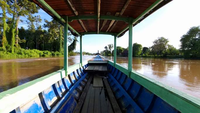 湄公河游船渡船南亚第一长河越南