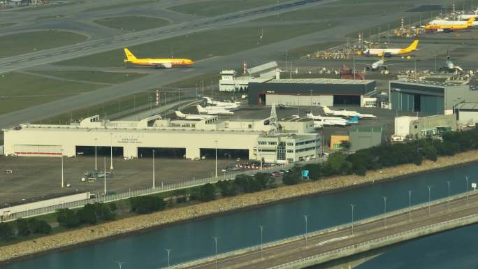 航拍 香港国际机场