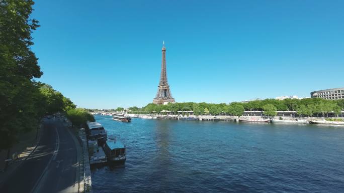 4k延时：法国巴黎埃菲尔铁塔