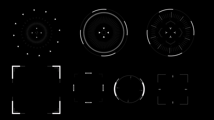 高科技动态元素 高科技HUD动态元素