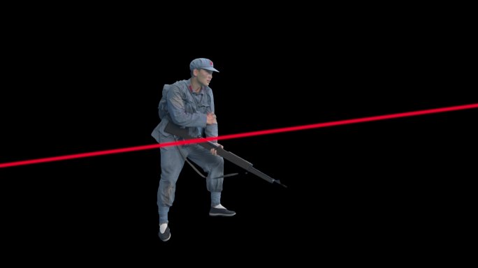 红军开枪射击