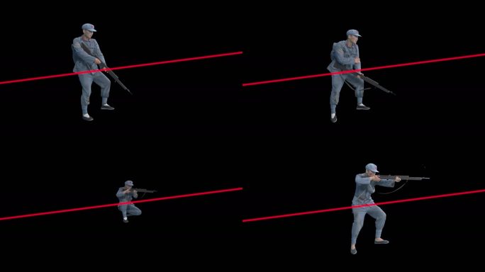 红军开枪射击