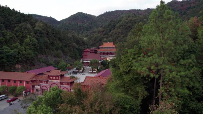 4K树林山区寺庙禅意景区素材情感人生旅游