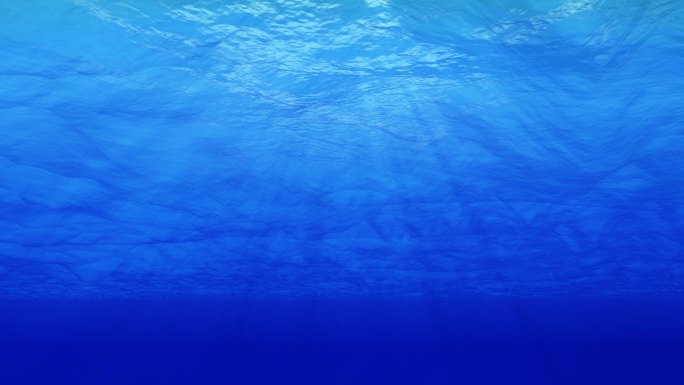 水背景4K环路丁达尔之光蓝色水底特效动画