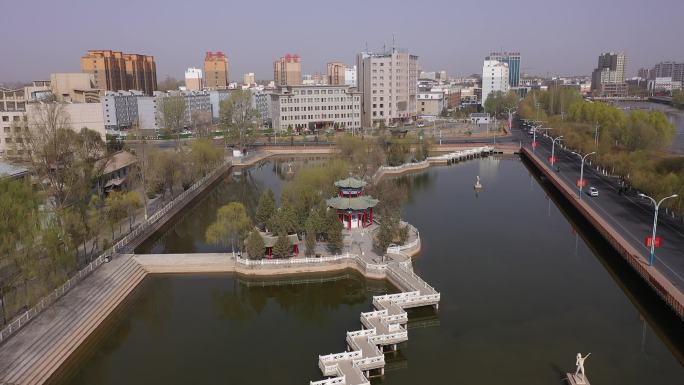 临泽县城市航拍