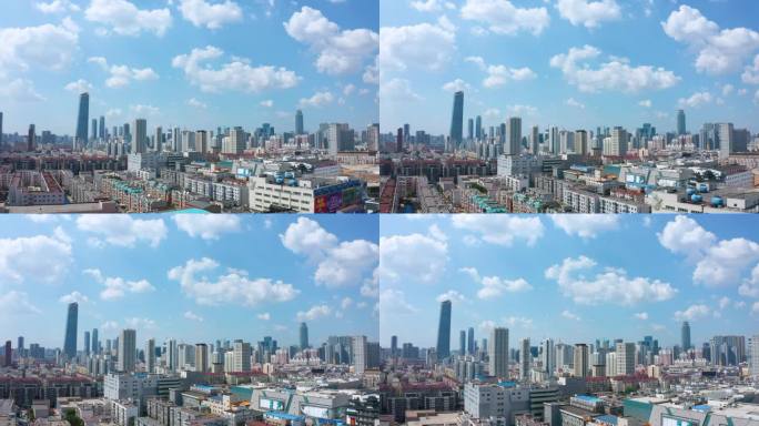 沈阳城市空镜全景CBD航拍4K