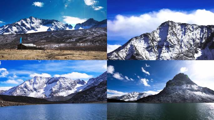 五组雪山冰湖延时摄影
