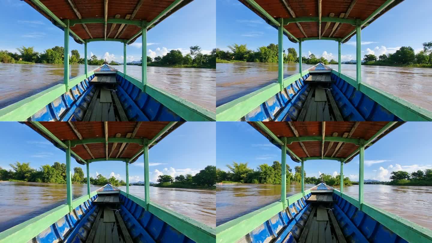 湄公河游船行船旅游