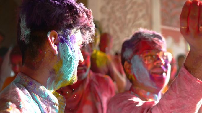 印度洒红节色彩holi festival