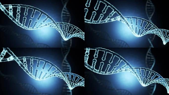 基因链DNA序列医疗生物科学三维动画