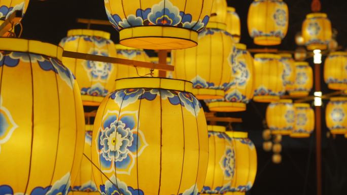 庆祝中国春节的灯笼，中国陕西西安