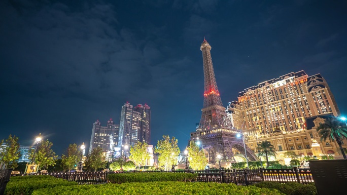 澳门巴黎人夜景