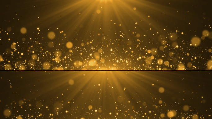 金色粒子光斑背景 循环