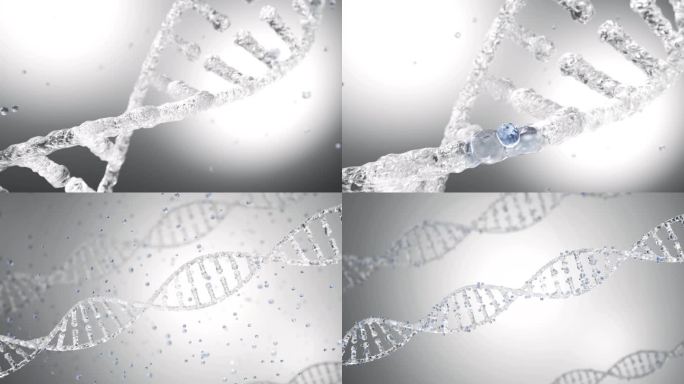 基因序列突变DNA遗传医疗科技三维动画