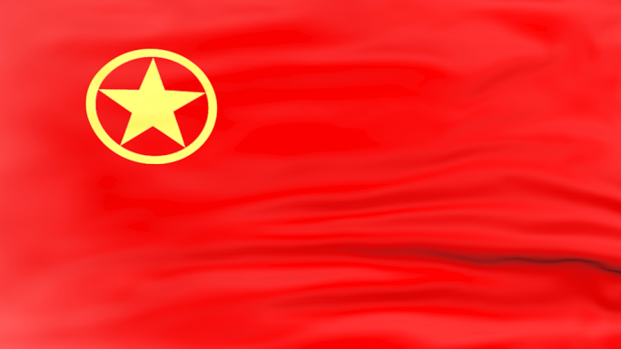 中国共青团旗飘扬背景4K