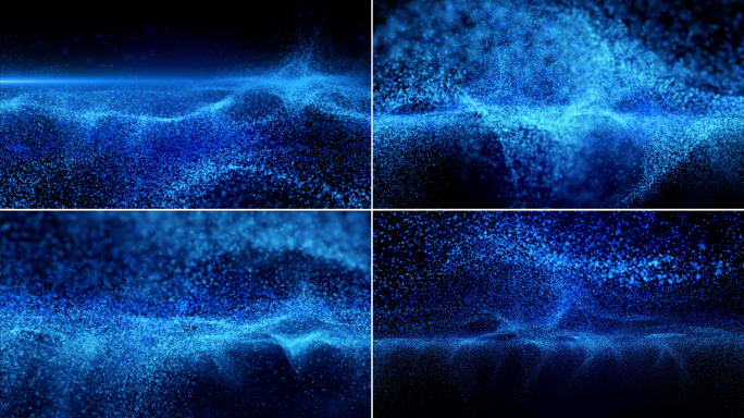 模拟海浪抽象粒子