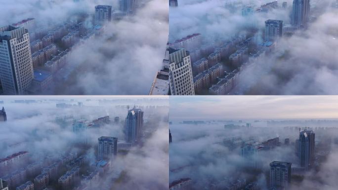 4K高清云上之城航拍