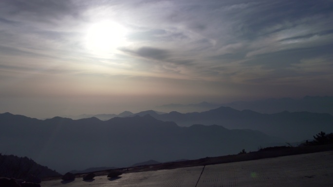 朝霞 薄雾 日落日出太阳升起 美景