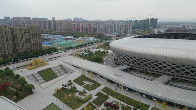 航拍徐州市奥体中心-HDR