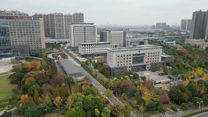 航拍徐州开发区科技大厦-HDR