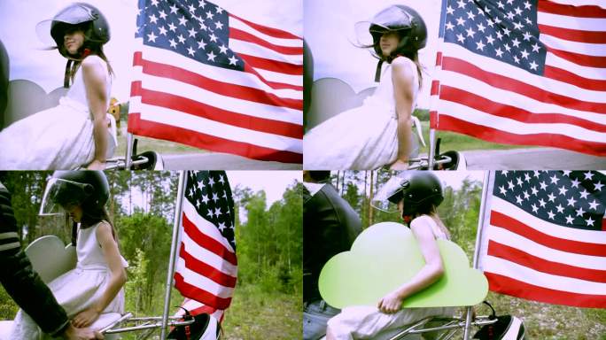 脚踏滑板车脚踏滑板车美国国旗