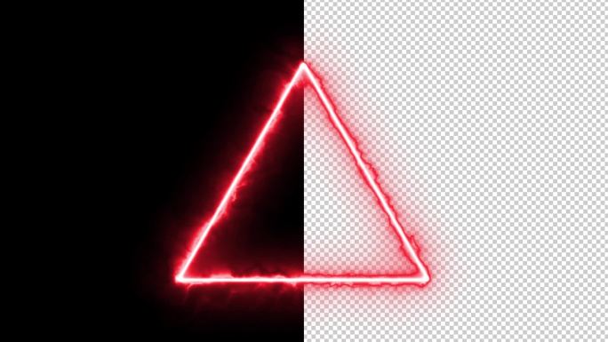 正方形圆形三角形霓虹灯形状素材