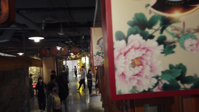 牡丹招牌商业街小吃店展览会