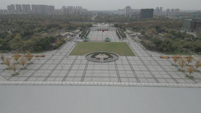 徐州市政府市民广场航拍-log