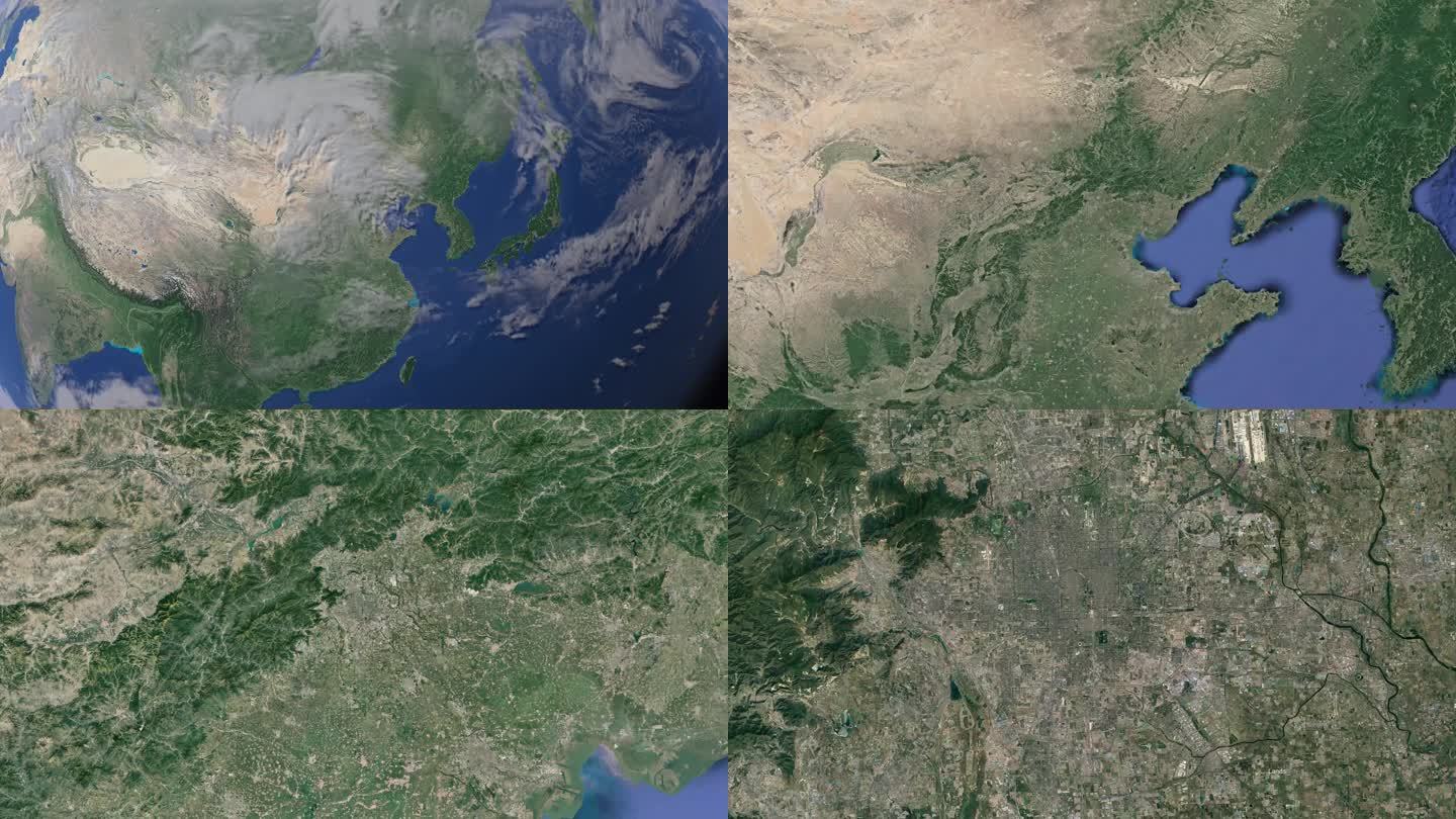 地球太空俯冲北京市