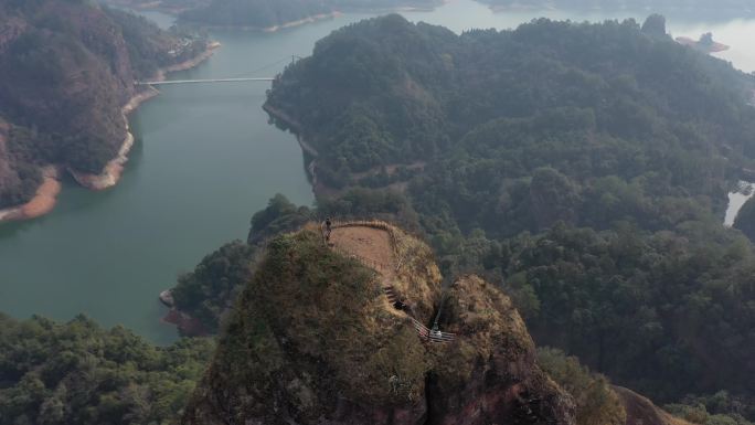 航拍 山水 风景 素材 景区