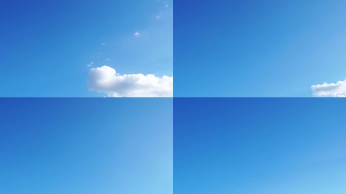 天空延时动态蓝天白云晴朗少云朵晴空好天气