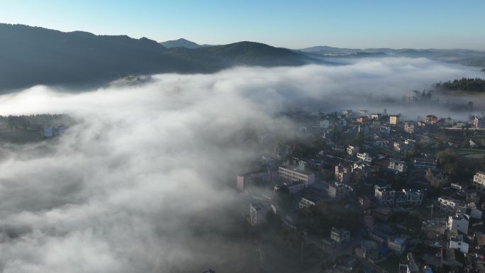 山雾（延时航拍4K）