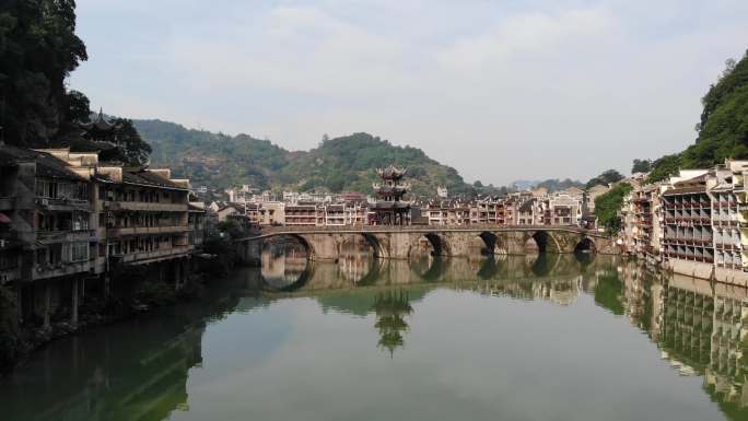 镇远古镇航拍 航拍中国 贵州风景