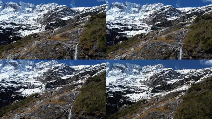 梅里雪山雨崩徒步航拍风光