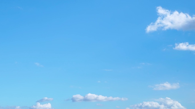 蓝天白云延时晴朗天空云朵飘动晴空好天气