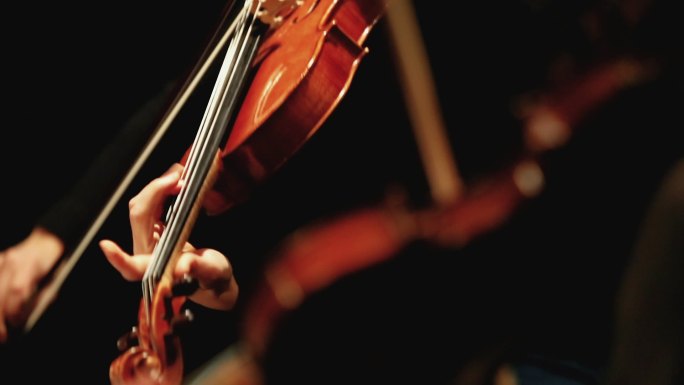 古典音乐乐团：小提琴演奏家