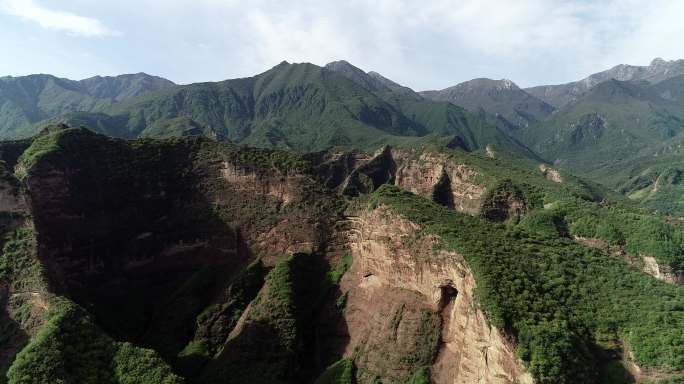 航拍 乐都区 南山 中坝  央宗 宣传片