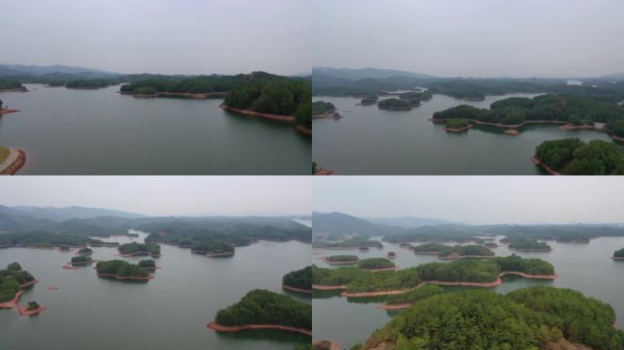 孔江 水库 百岛湖 湖水 绿色生态 风景