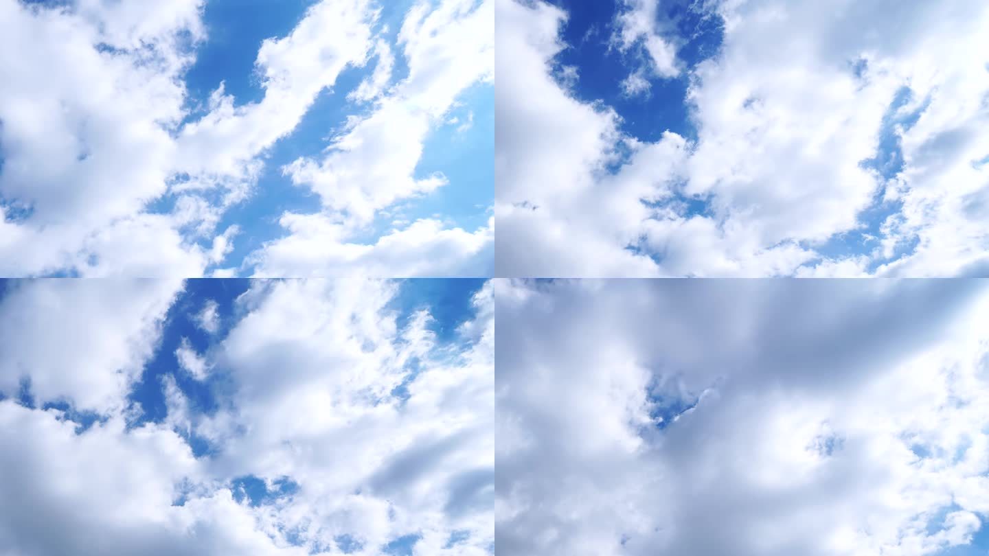 白云延时多云天空动态云朵飘飘天气气象变化