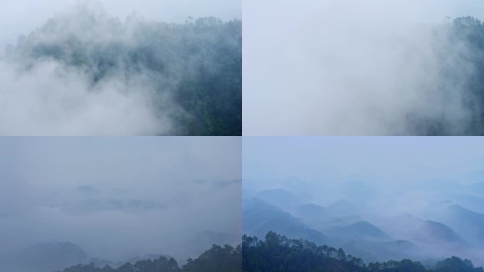 山中雾景 中国水墨风景
