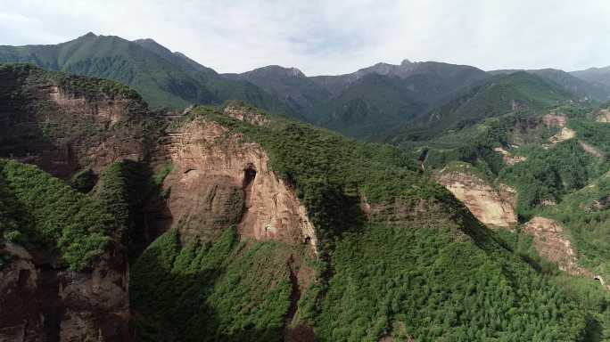 航拍 乐都区 南山 中坝  央宗 宣传片