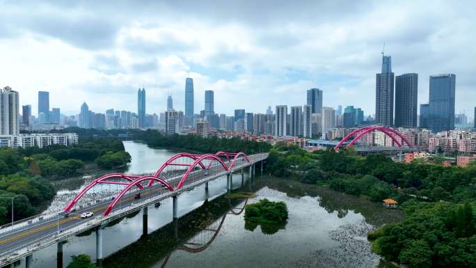 深圳市洪湖公园彩虹桥