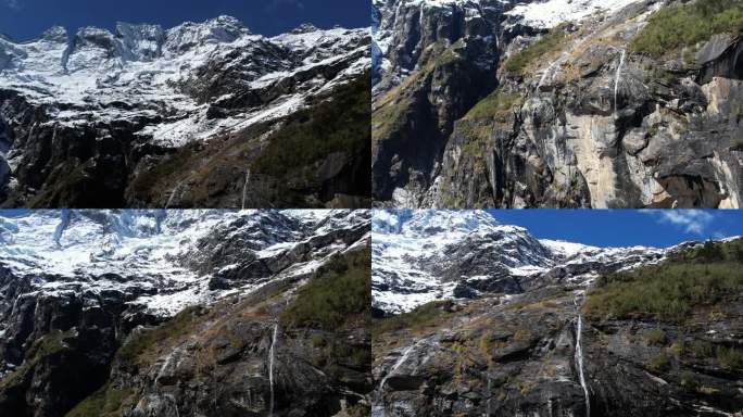 梅里雪山雨崩徒步航拍风光