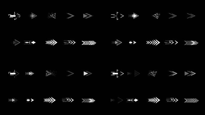 10款科技元素hud箭头4k版60帧