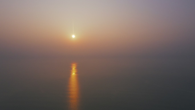 海上日出海上日出安静唯美海面朝阳